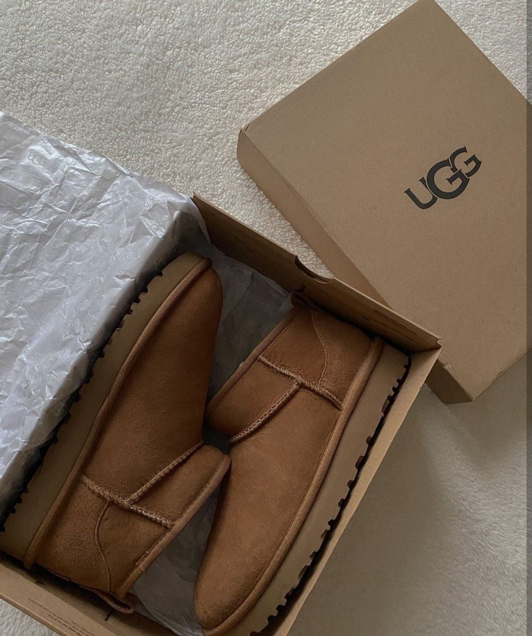 Ugg classic ultra mini ankle boots brown ko