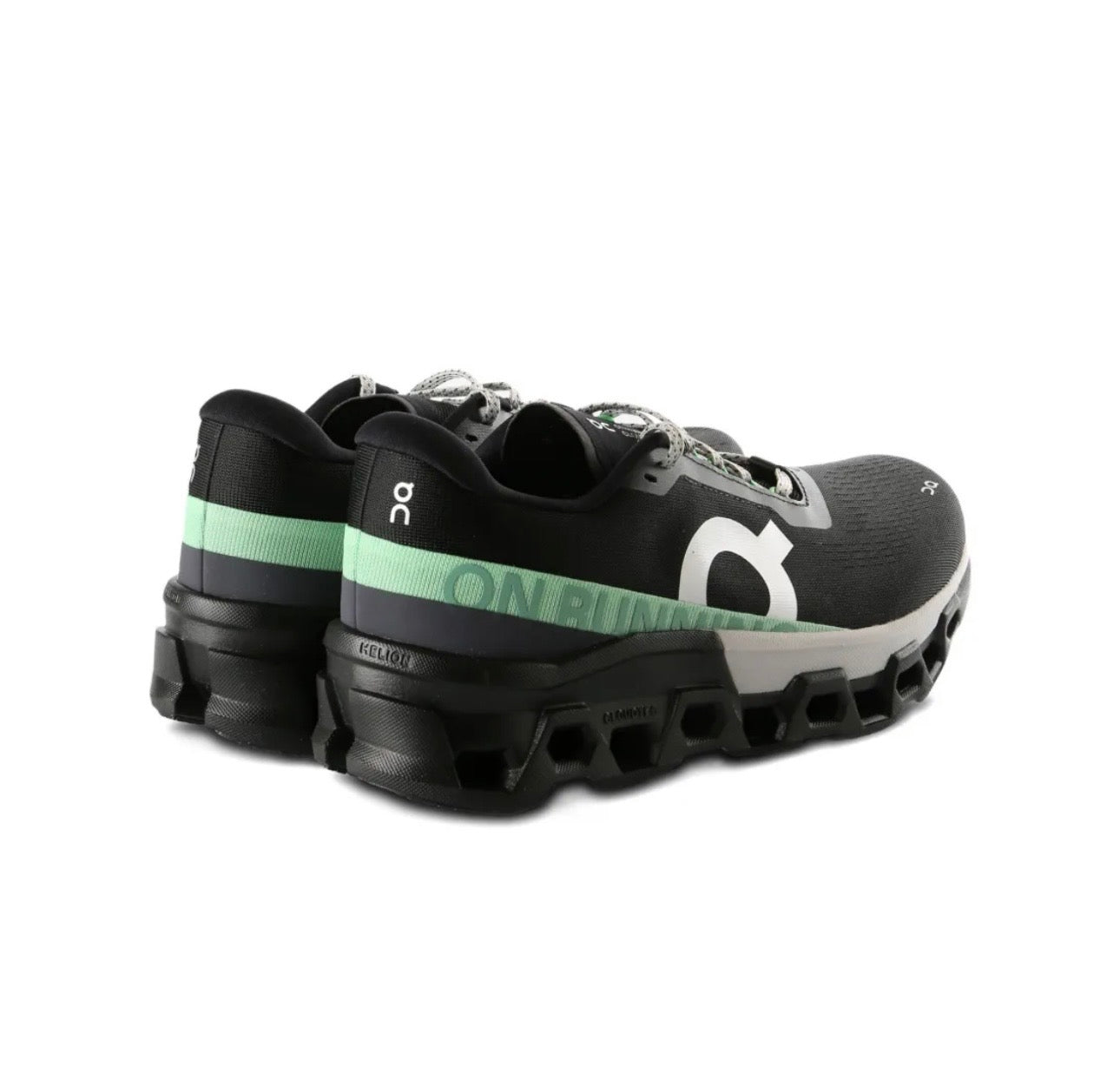 On Cloudmonster black green - תמונה 3