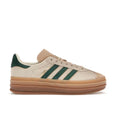 Adidas gazelle cream green platform