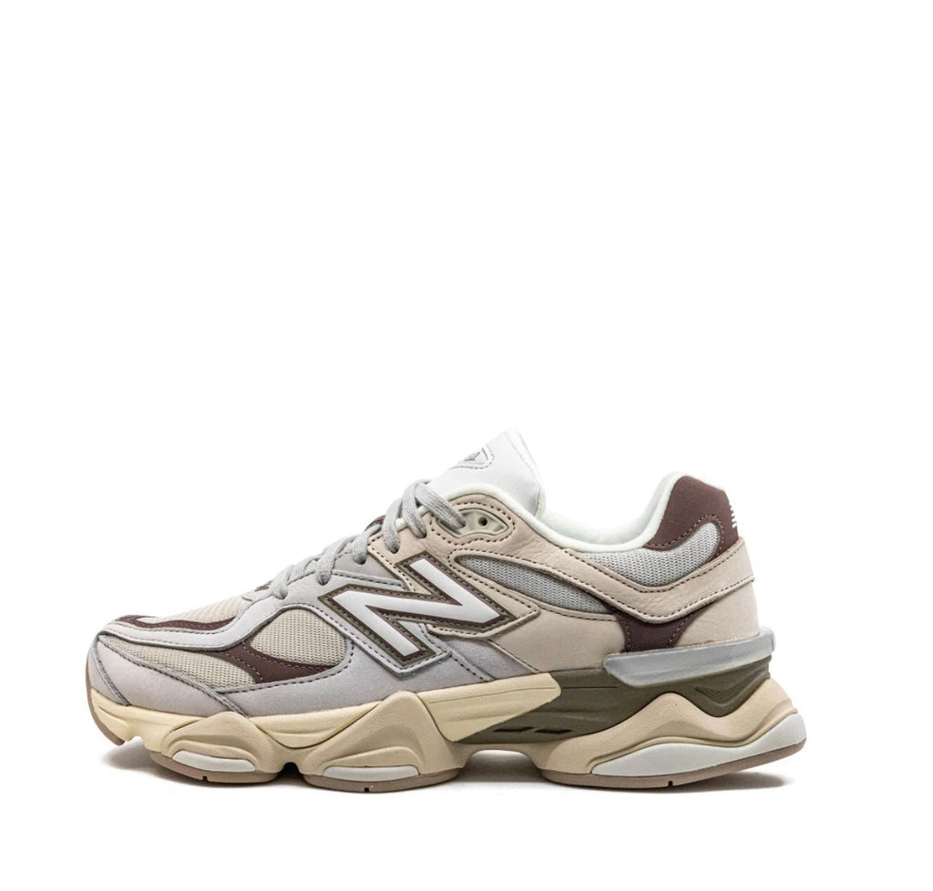 New Balance 9060 Light grey and green olive - תמונה 4