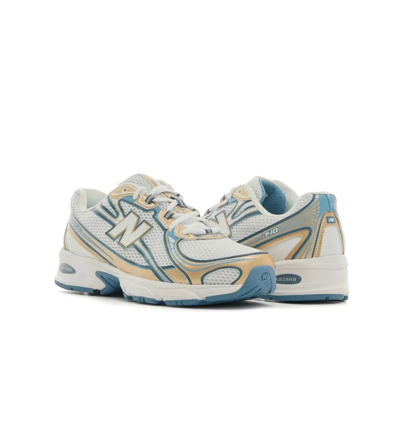 New Balance 740 white blue - תמונה 2