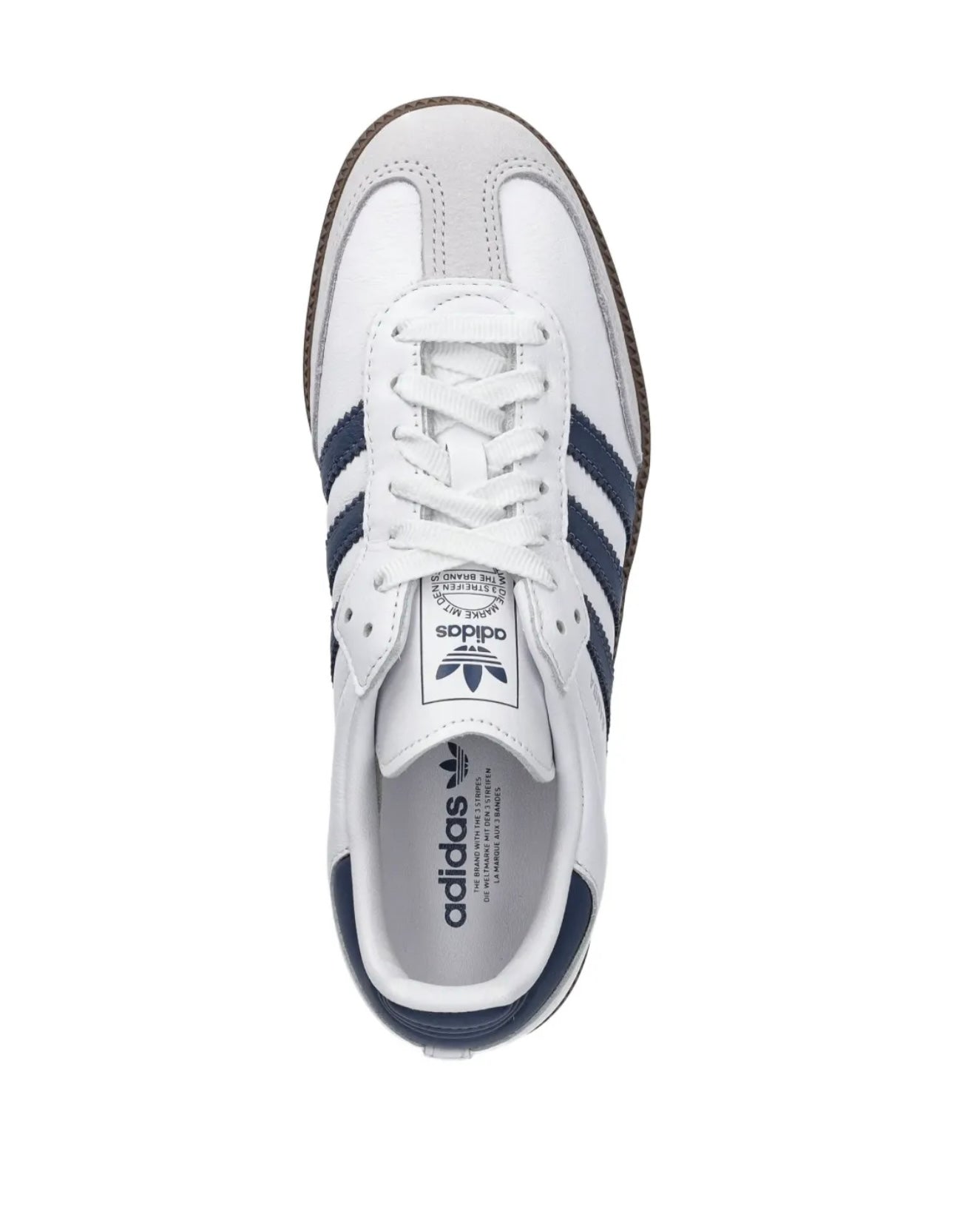 Adidas Samba White Navy Blue - תמונה 3