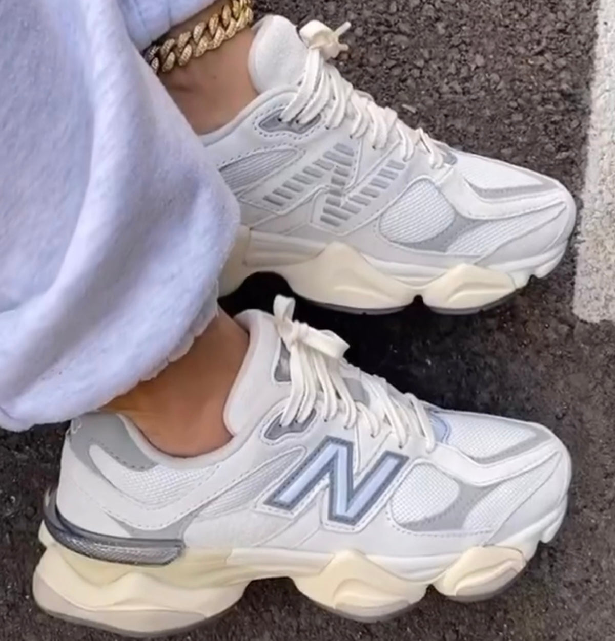 New Balance 9060 White Grey - תמונה 5