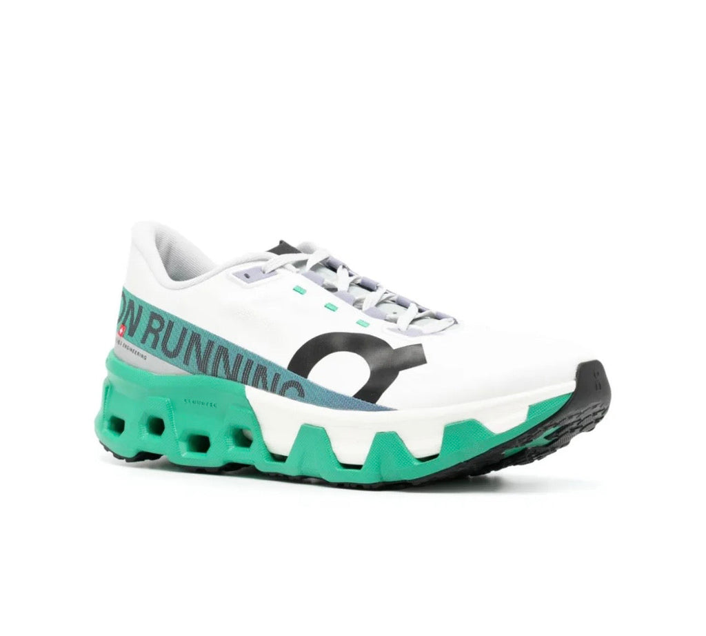 On Cloudmonster white green - תמונה 2