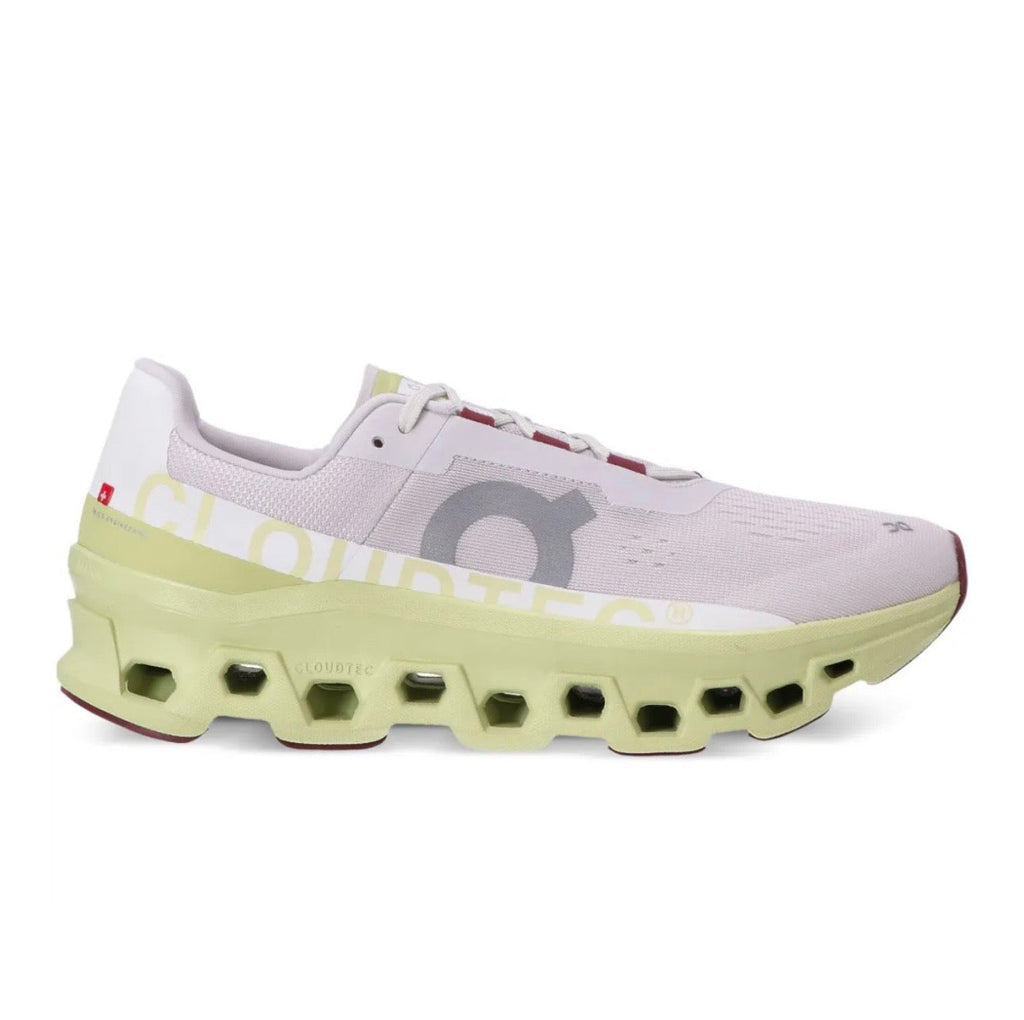 On Cloudmonster pink yellow