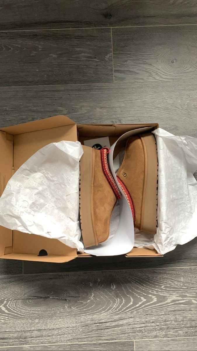 Ugg Tazz Platform Slippers brown red - תמונה 5