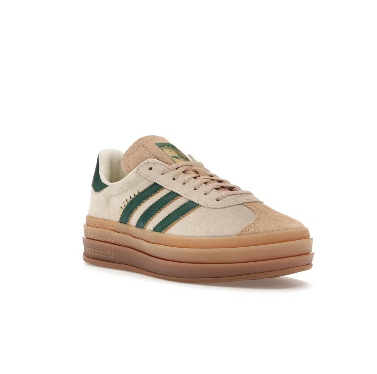 Adidas gazelle cream green platform - תמונה 2