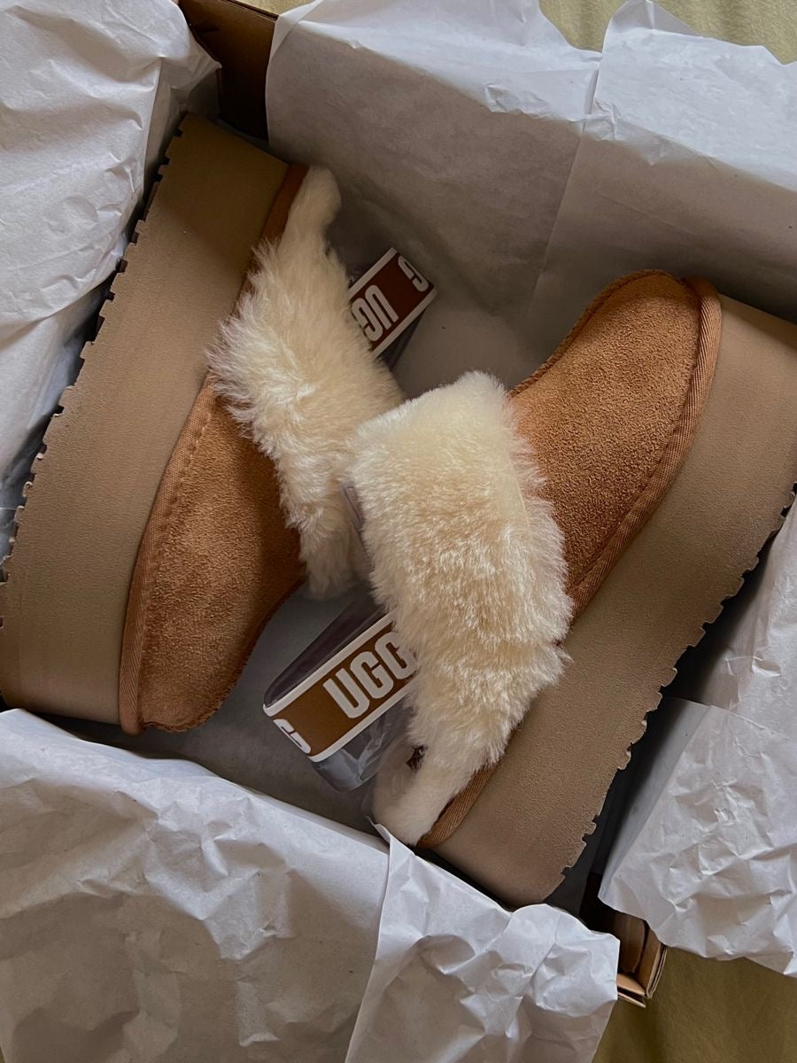 Ugg platform slipped brown - תמונה 4