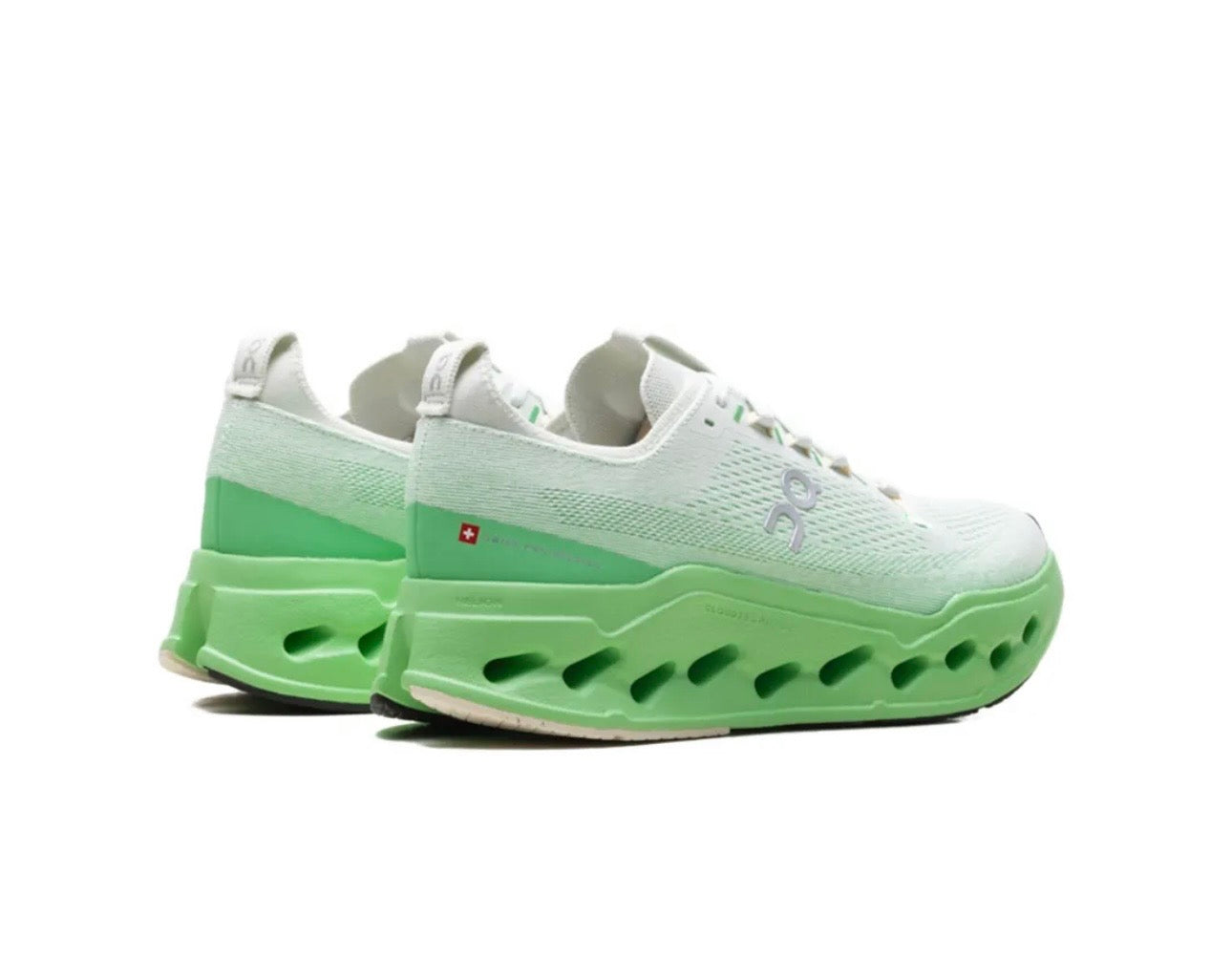 On Cloudsurfer White Green - תמונה 3