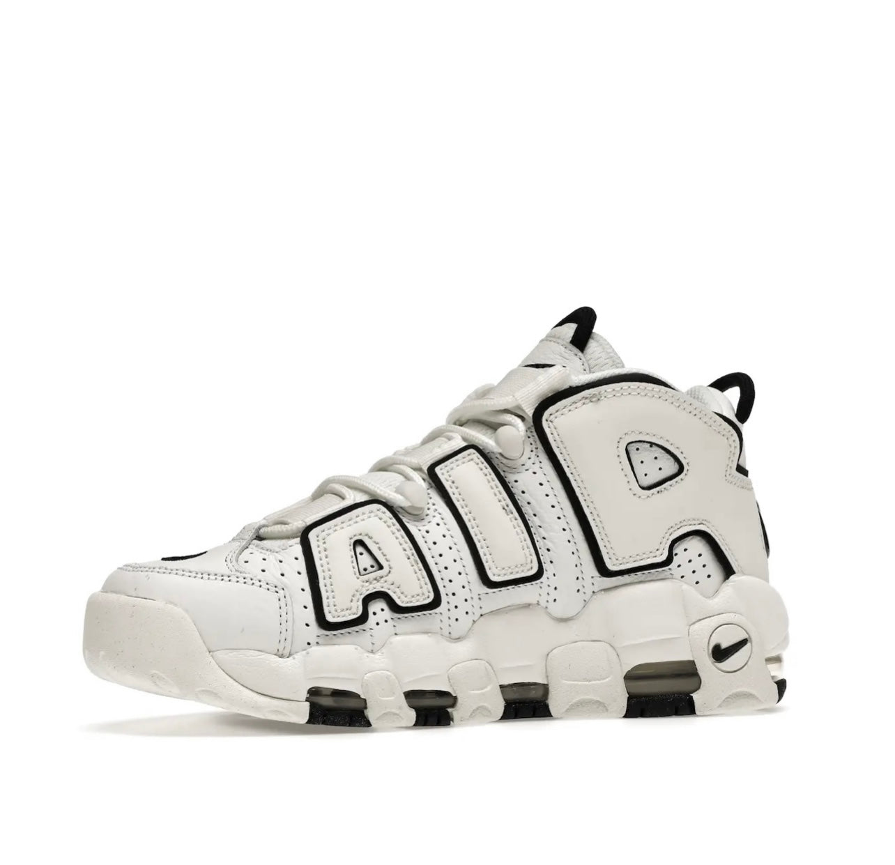 Nike Uptempo White Black - תמונה 3
