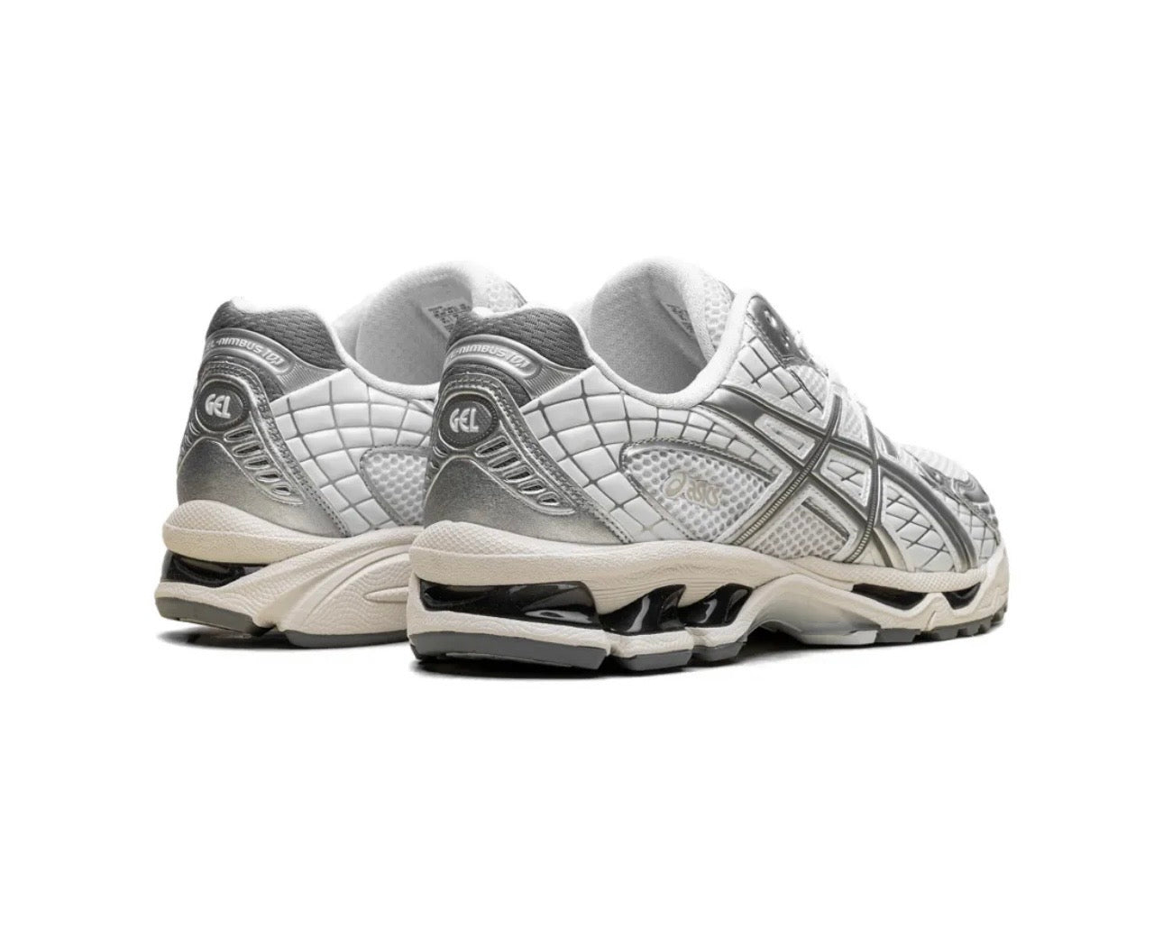 Asics Gel Nimbus White Silver - תמונה 3