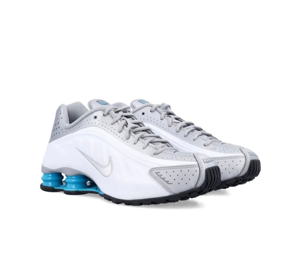 Nike Shox R4 Silver White Blue - תמונה 2