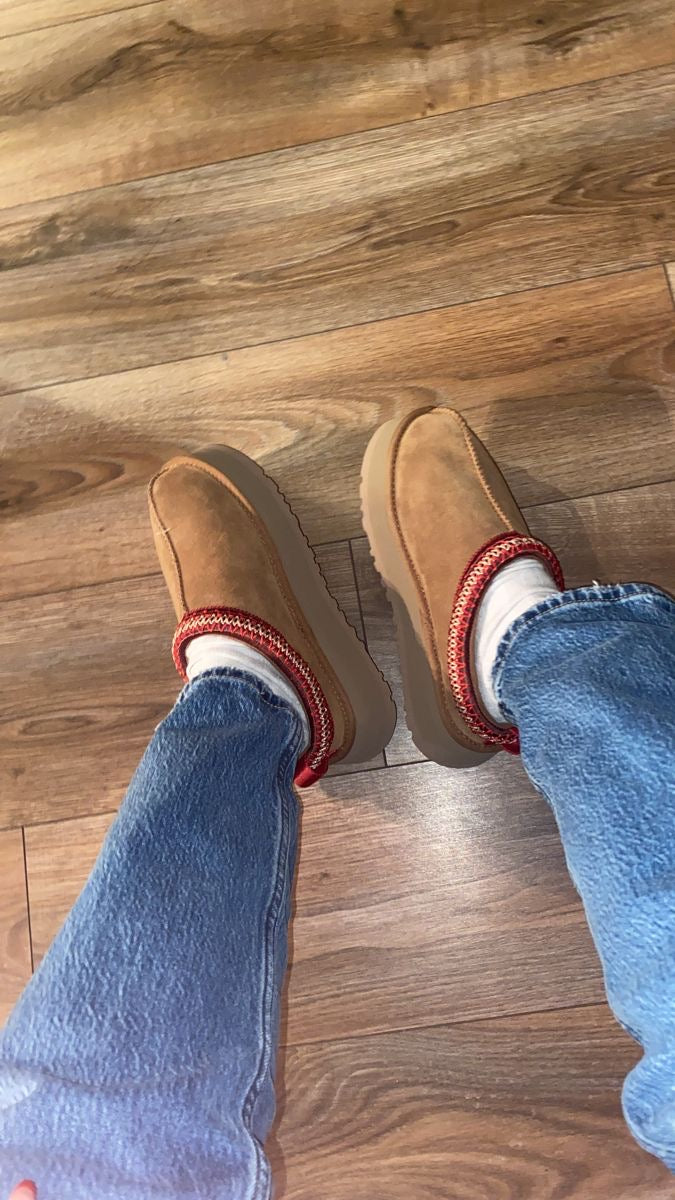 Ugg Tazz Platform Slippers brown red - תמונה 6