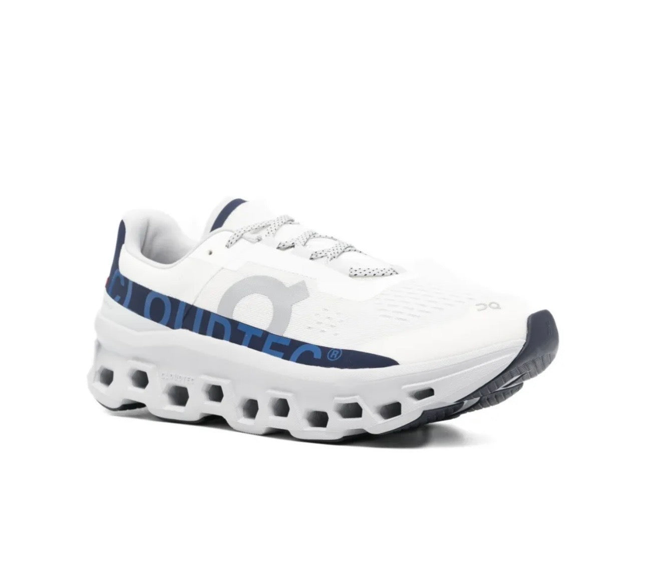 On Cloudmonster white blue - תמונה 2