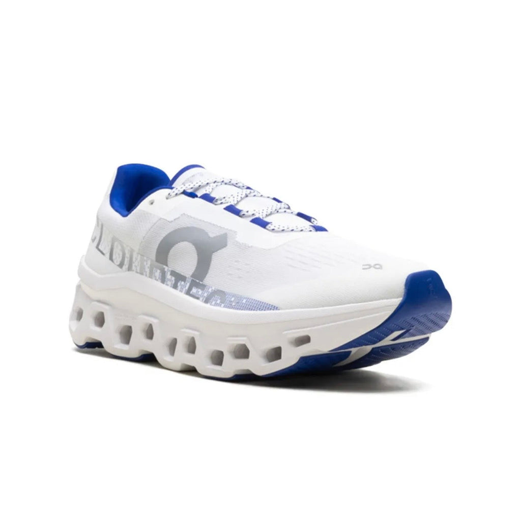 On Cloudmonster white blue - תמונה 2