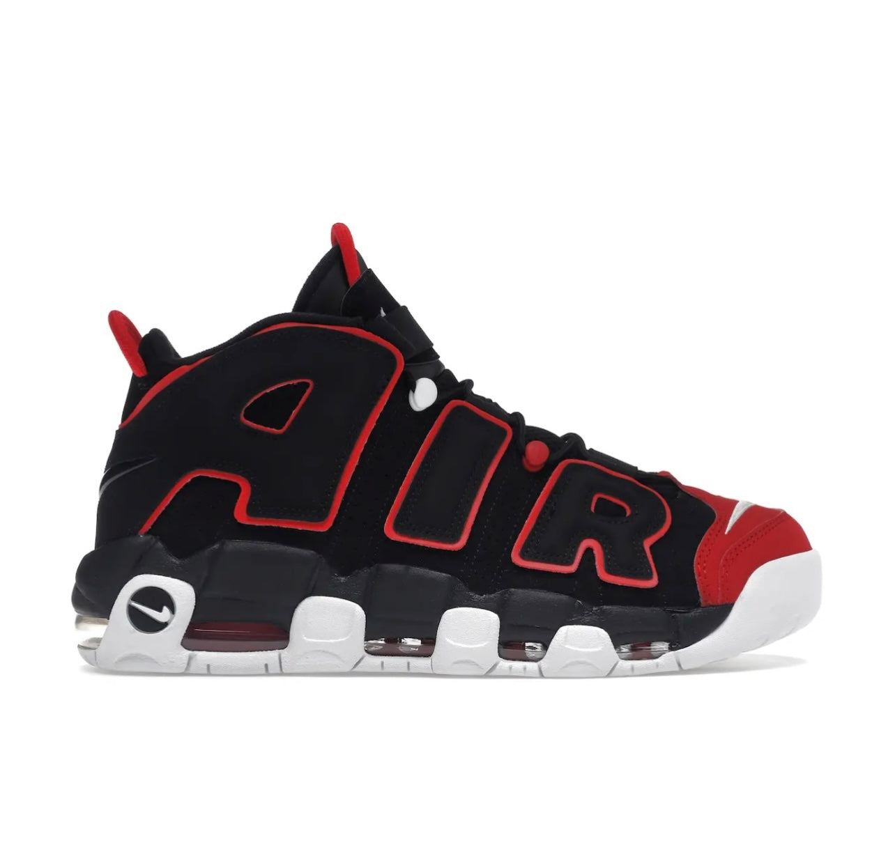 Nike Uptempo Black Red - תמונה 4