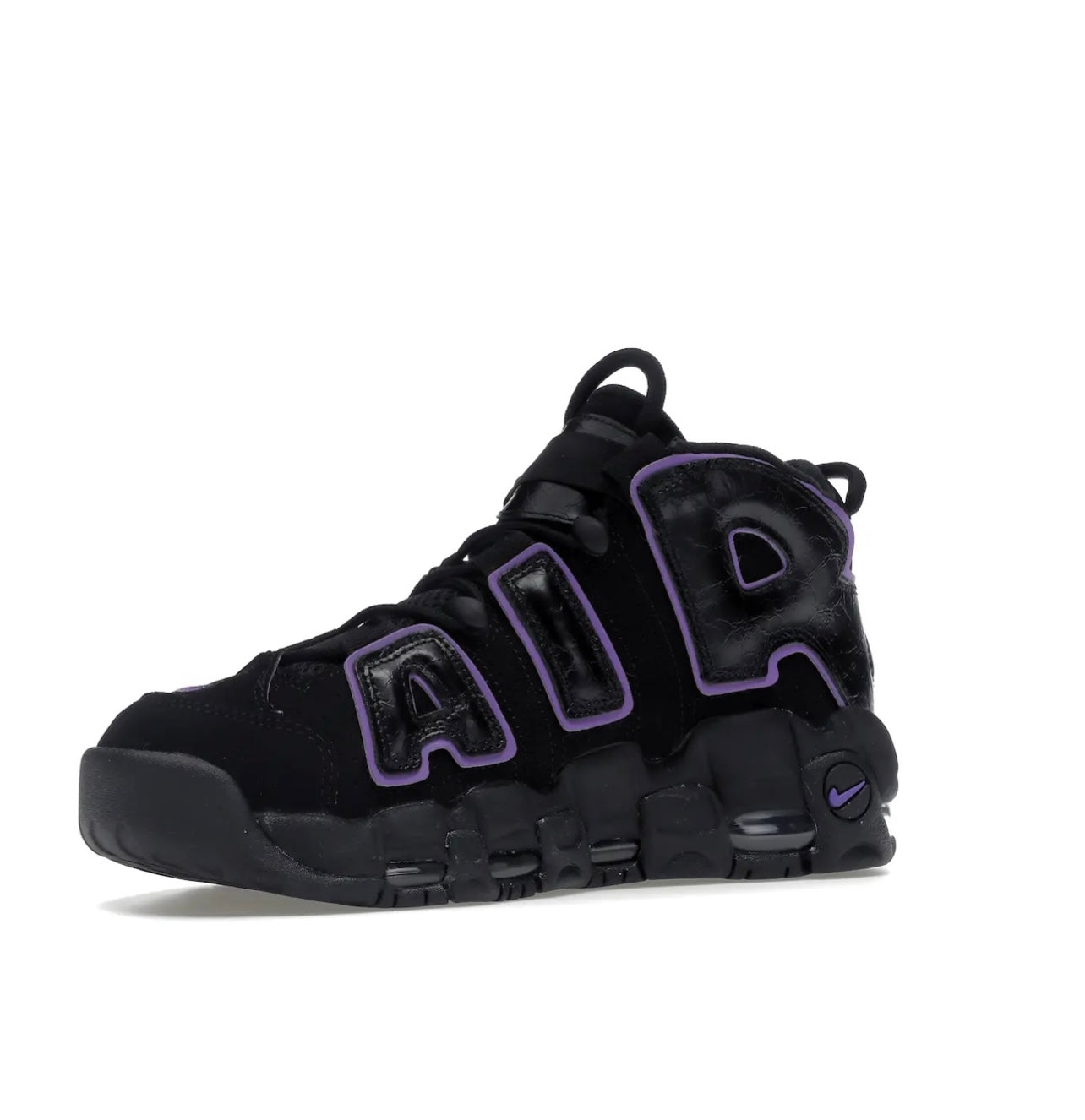 Nike Uptempo Black Purple - תמונה 3