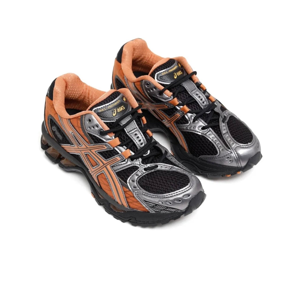 Asics Gel Nimbus Black Grey Orange - תמונה 2