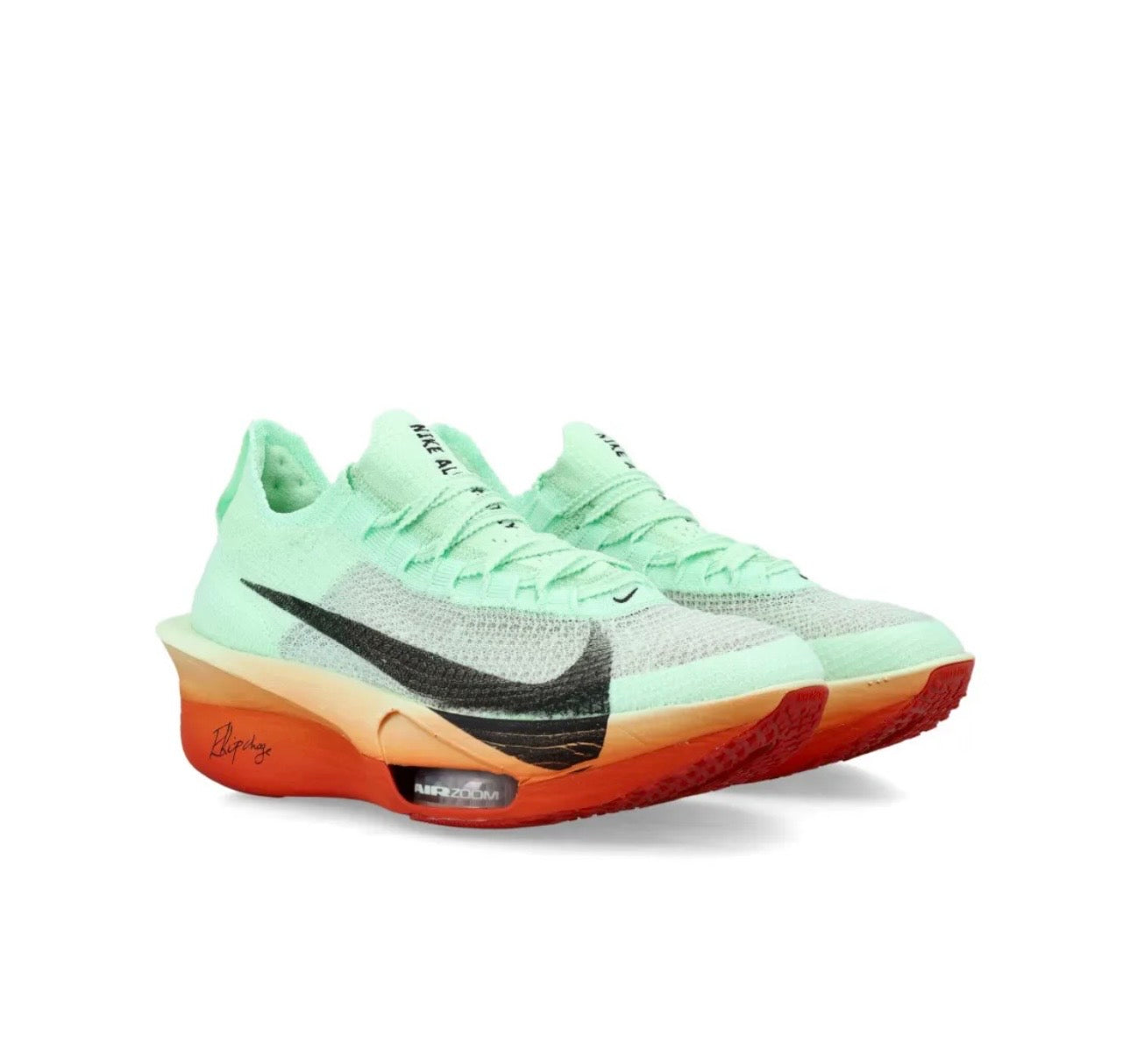 Nike ZOOMX Vaporfly green orange - תמונה 2