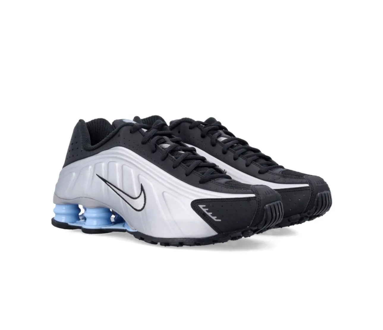 Nike Shox R4 Silver White Blue - תמונה 2