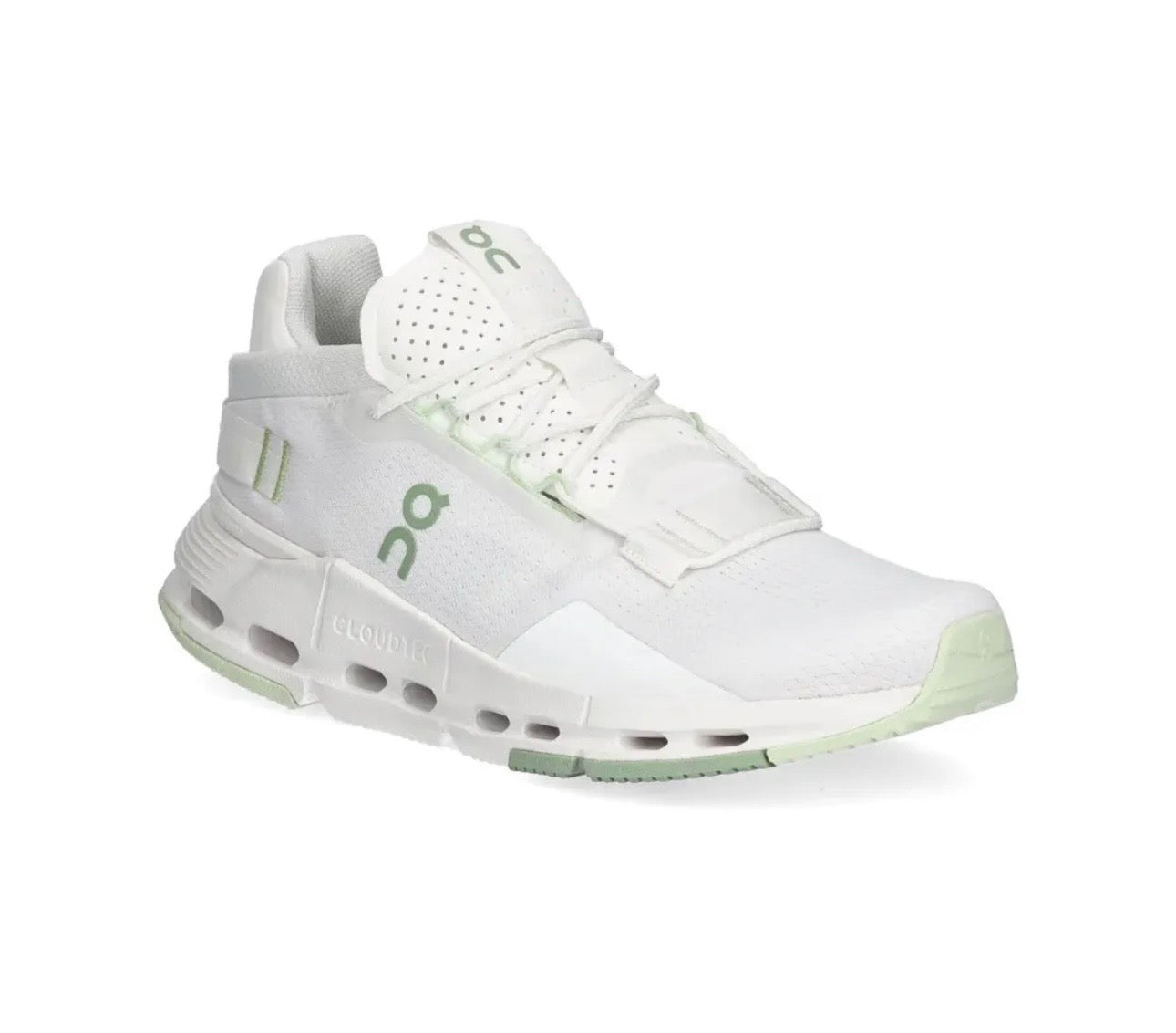 On Cloudnova White Green - תמונה 2