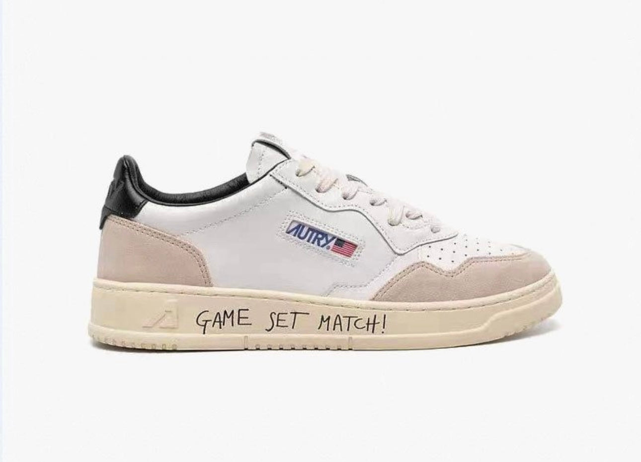 Autry White Gray Black “GAME SET MATCH”