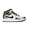 Air Jordan 1 Mid Metallic Gold Black