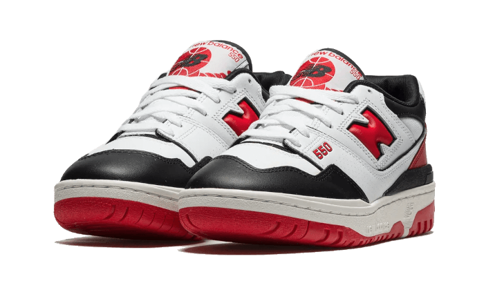 New Balance 550 White Red Black - תמונה 2